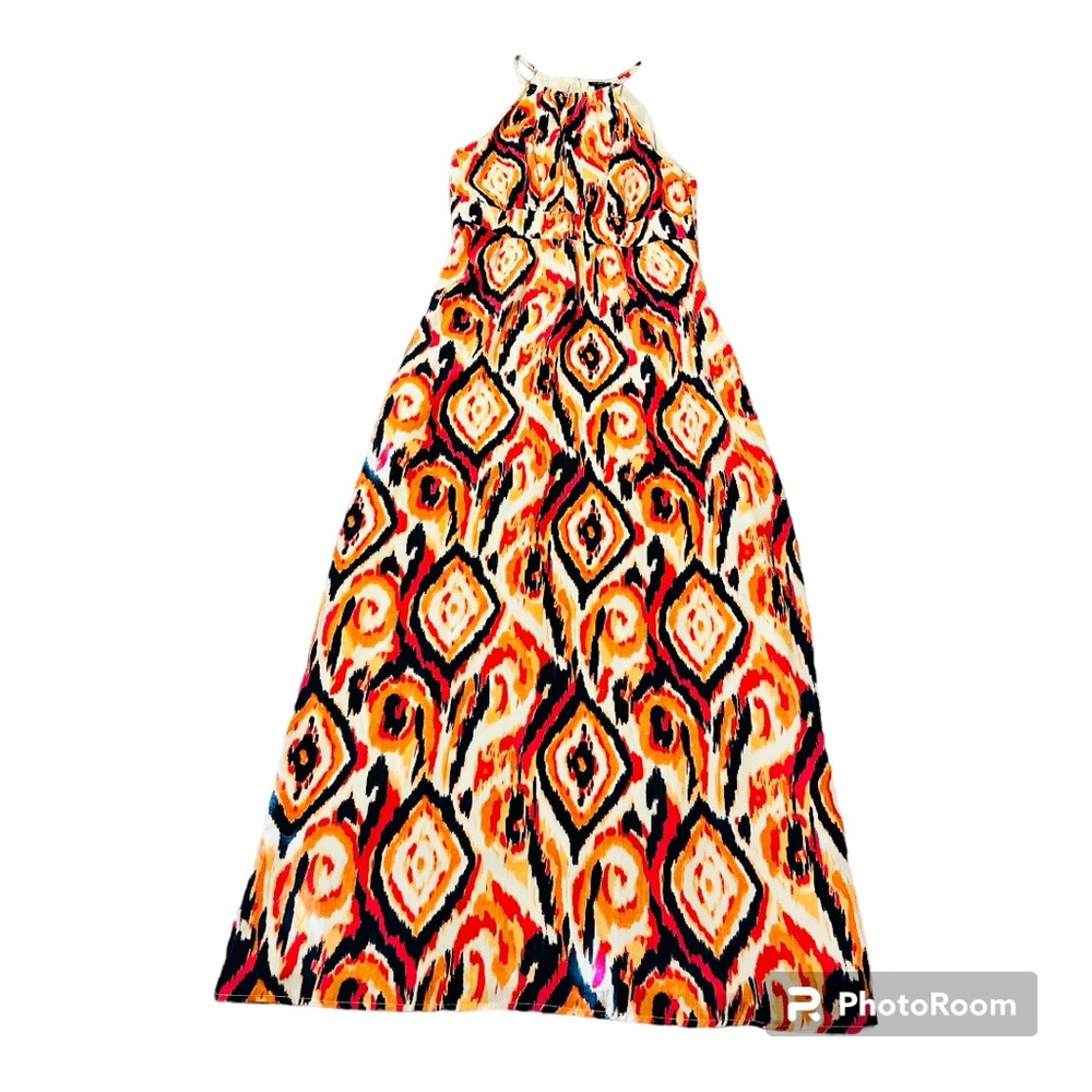 Ann Taylor High Neck Maxi Dress Size 8